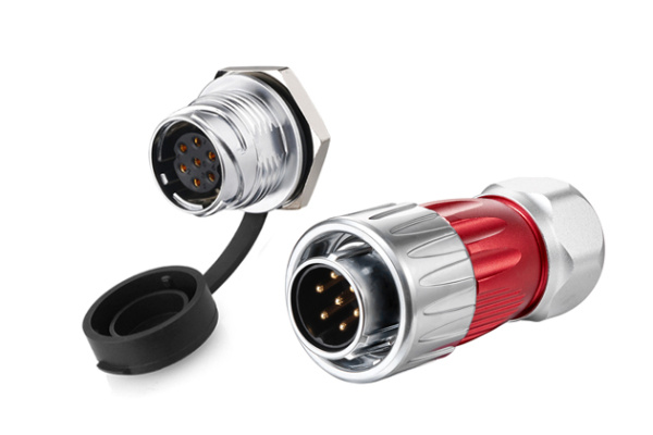 Single hole socket of metal+ Plug CNLINKO DH-20-J07SX-03-101A / DH-20-C07PE-03-001A