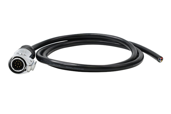 Standard Model 9 Pin L=1M Male Metal Plug With Soldering+Cable CNLINKO LP16-09-MP-E-1M-002