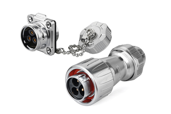 Male Plug + Female Four-hole Socket CNLINKO DZ-20-C03PE-03-001A/DH-20-J03SX-03-401A