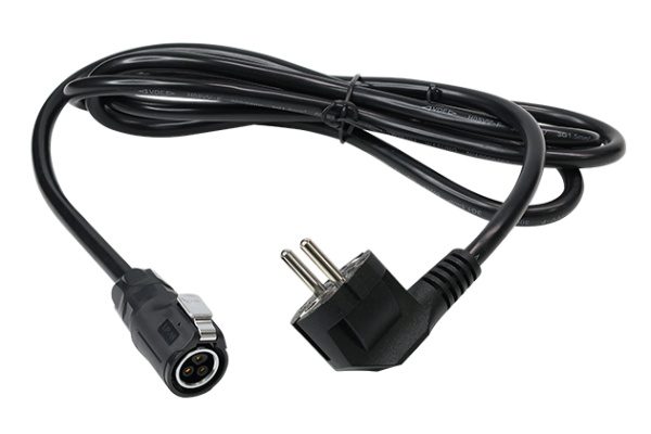 3 Pin Female Plug+European Standard 90° 16A Three-prong Plug+CT-104 L=2M Standard Model Cable CNLINKO LP16-03-FP-E-2M-015