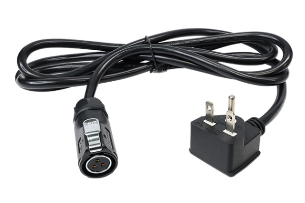 3 Pin Female Plug With Soldering Plastic+Metal+13A American Standard 90° Three-prong Plug+CT-203 L=2M Standard Cable CNLINKO LP20-03-FP-E-2M-011