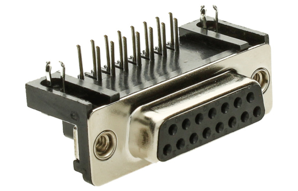 TCO Socket D-Sub STD 15p THT D123D2S1123111N0