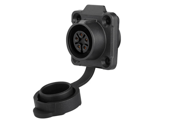 90° Four Hole Plastic Female Socket CNLINKO LP-16-J05SX-02-401