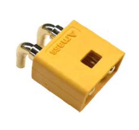 Вилка на плату угловая папа Amass XT30APW-M30.G.Y