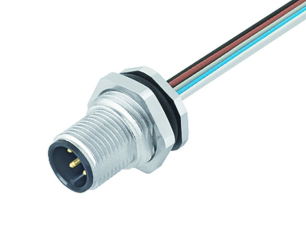 BINDER Plug Circular M12 5p with Strands 0.2m 76-0531-1011-00005-0200