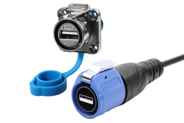 USB2.0 4 Holes Connector Kit CNLINKO LP-USB2-MP-MU-1M-001