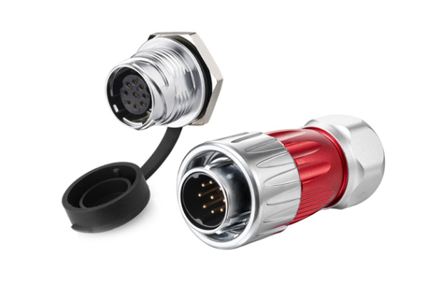 Single hole socket of metal+ Plug CNLINKO DH-20-J09SX-03-101A / DH-20-C09PE-03-001A