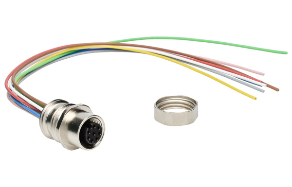 BINDER Socket Circular 8p with Strands 0.4m 09-3482-xxx-08
