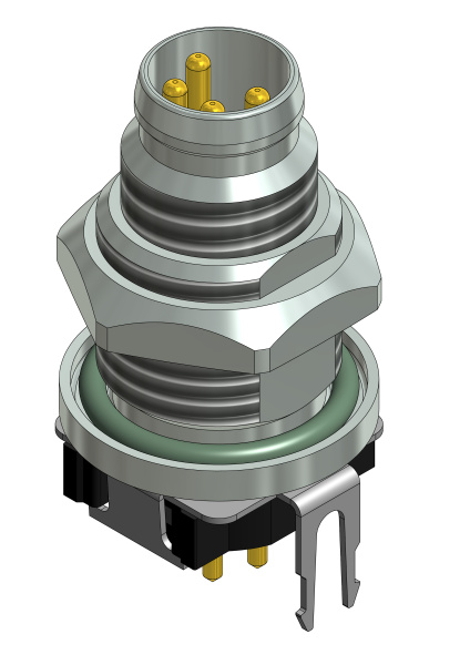 CONEC Plug Circular M8 4p THR SAL-8S-FSH4-X6