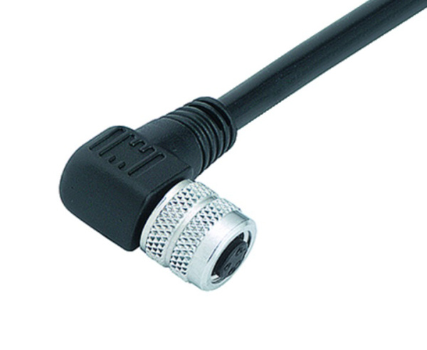 BINDER Socket Circular M8 3p with Cable 2m 77-3508-0000-50003-0200