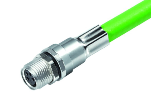 BINDER Socket Circular M8 4p with Cable 0.5m 70-3420-005-04
