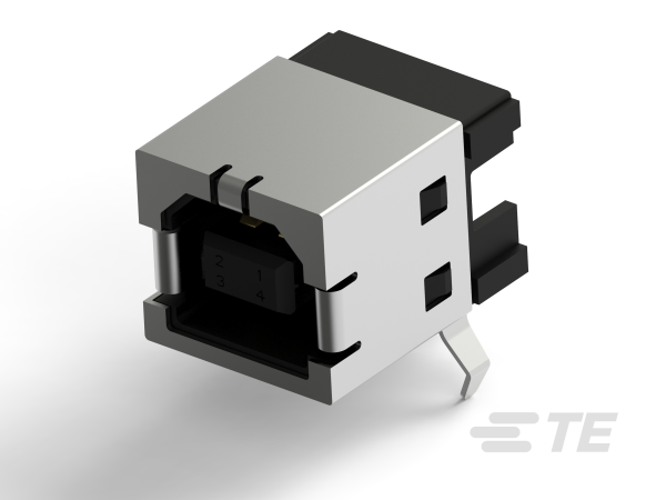 TE CONNECTIVITY Socket Square USB 4p THT 292304-1