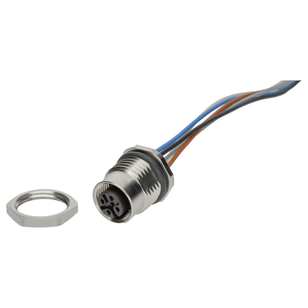 BINDER Socket Circular M12 5p with Strands 0.2m 09-3442-679-05