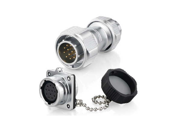 Male Plug + Female Four-hole Socket CNLINKO YZ-20-C12PE-03-001A / YZ-20-J12SX-03-401A