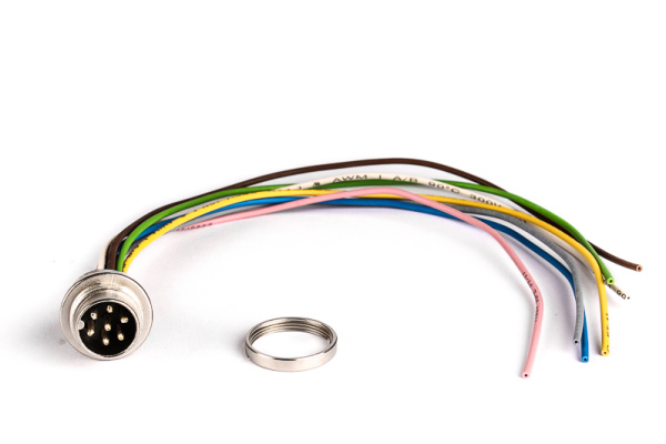 BINDER Plug Circular M16 7p Solder 09-0327-702-07