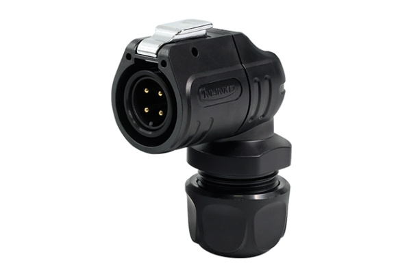 90° Plastic Male Plug CNLINKO LP-16-C04PE-02-012A