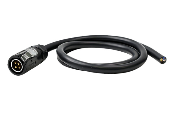 Standard Model L=1M Male Plug Plastic+Metal With Soldering+Cable CNLINKO LP20-04-MP-E-1M-001