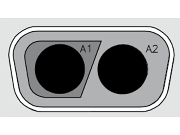 FCT Connector male 2p FT2W2PC-K120