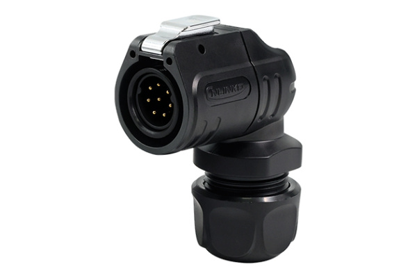 90° Plastic Male Plug CNLINKO LP-16-C08PE-02-012A
