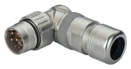 Вилка кабельная угловая Weipu M23DJ6TLNIBK