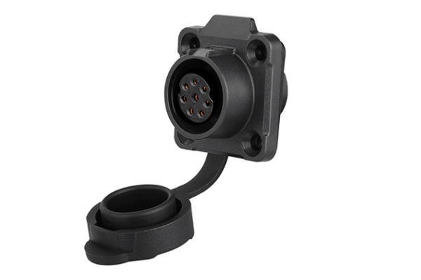 90° Four Hole Plastic Female Socket CNLINKO LP-16-J08SX-02-401