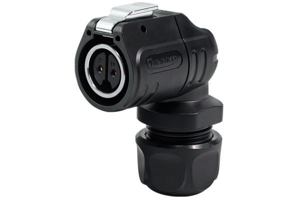 90° Plastic+Metal Female Plug CNLINKO LP-16-J02PE-01-013A