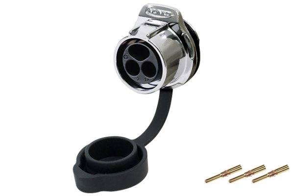 Crimp Type Single Hole Metal Male Socket CNLINKO LP-20-C03SX-33-103A
