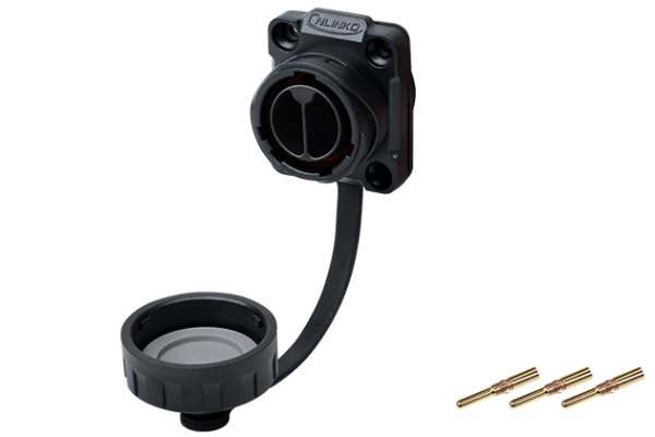 Crimp Type Four Hole Plastic Male Socket CNLINKO YM-20-C02SX-32-403A