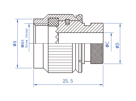 Хвостовик крепление хвостовой части термоусадочной оболочки Longli J1784A/69S21N
