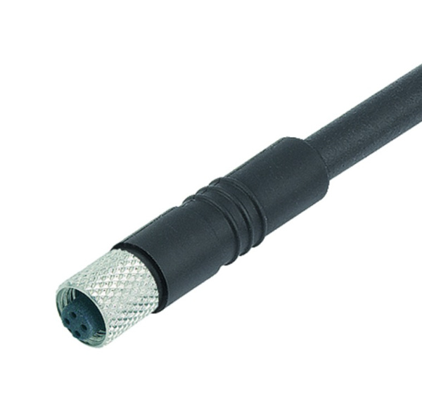 BINDER Socket Circular M5 4p with Cable 2m 79-3108-32-04