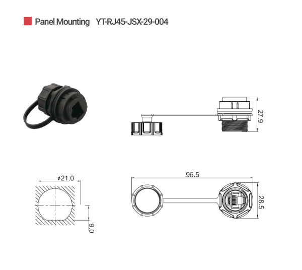 картинка  CNLINKO YT-RJ45-JSX-29-004 