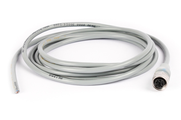 BINDER Socket Circular M12 4p with Cable 2m 77-3630-0000-20004-0200