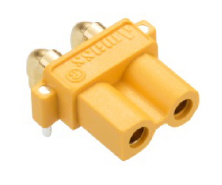 Розетка на плату угловая мама Amass XT30PW-F30.G.Y