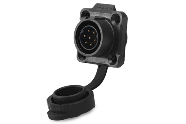90° Four Hole Plastic Male Socket CNLINKO LP-16-C07SX-02-401