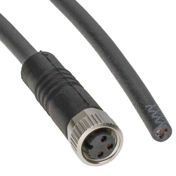 BINDER Socket Circular M8 3p with Cable 10m 77-3406-0000-50003-1000