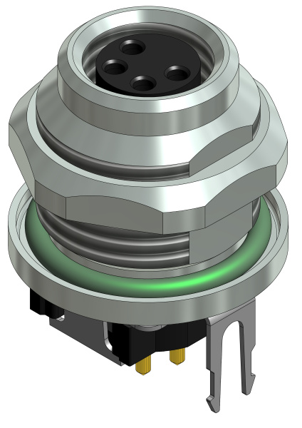 CONEC Socket Circular M8 4p THR SAL-8S-FKH4-X6