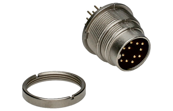 BINDER Plug Circular M16 12p THT 09-0331-90-12