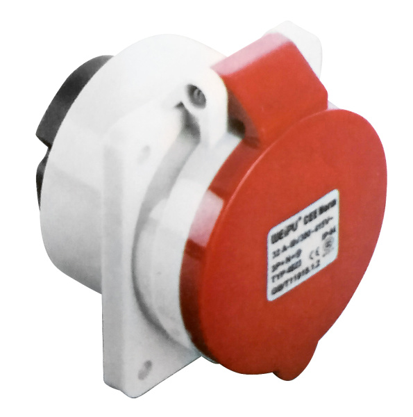Розетка панельная 3P+PE >50В~ 32А IP44 TYP48182