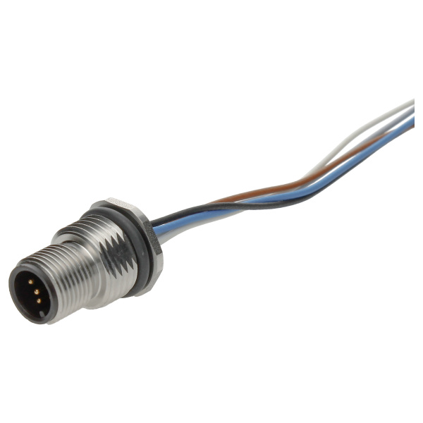 BINDER Plug Circular M12 5p with Strands 0.2m 09-3441-679-05