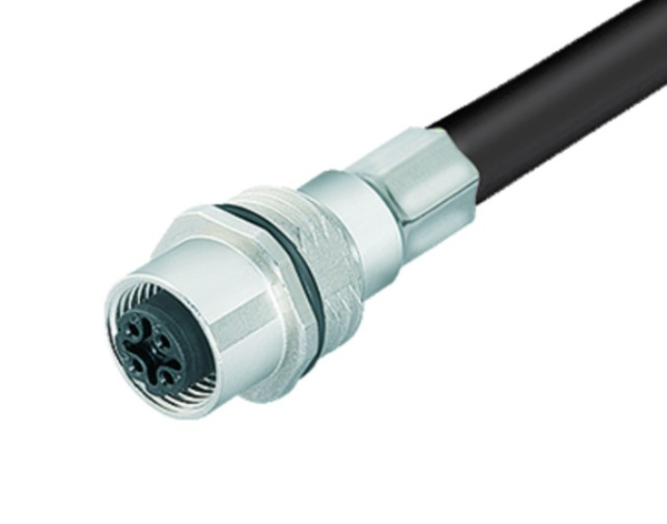 BINDER Socket Circular M12 8p with Cable 0.5m 70-3482-785-08