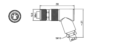 картинка Розетка кабельная   M8-5D