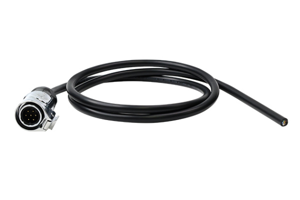 Standard Model 7 Pin L=1M Male Metal Plug With Soldering+Cable CNLINKO LP16-07-MP-E-1M-004