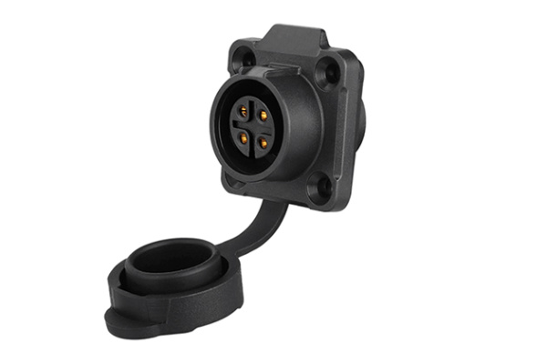 90° Four Hole Plastic Female Socket CNLINKO LP-16-J04SX-02-401