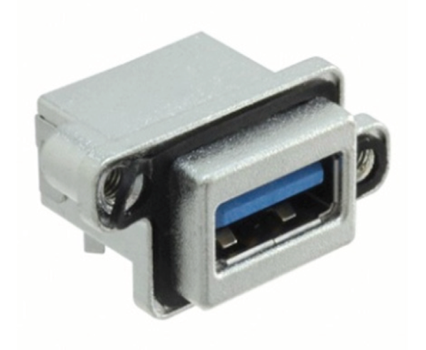 AMPHENOL ICC Socket Square USB 9p THT MUSBR-3193-M0