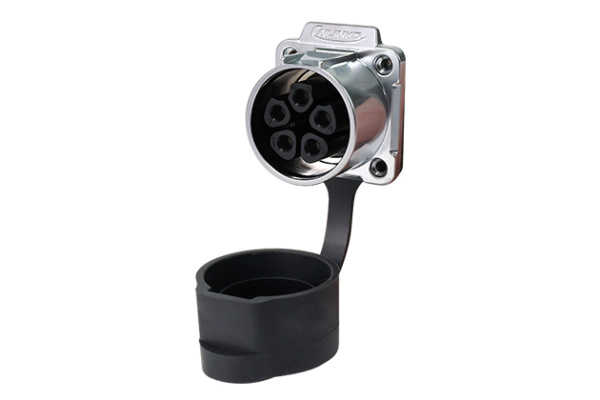 Four Holes Flange Female Socket With Soldering CNLINKO LP-32-J05SX-03-401A