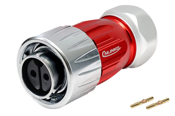Crimp Type Metal Female In-line Receptacle CNLINKO DH-20-J03PP-33-003A