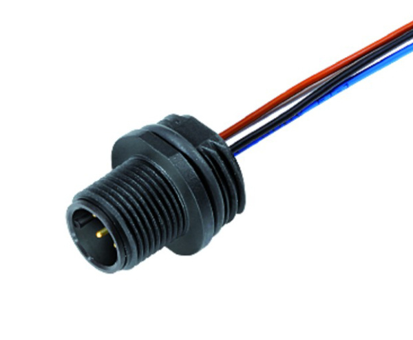 BINDER Plug Circular M12 5p with Strands 0.2m 76-4331-0011-00005-0200