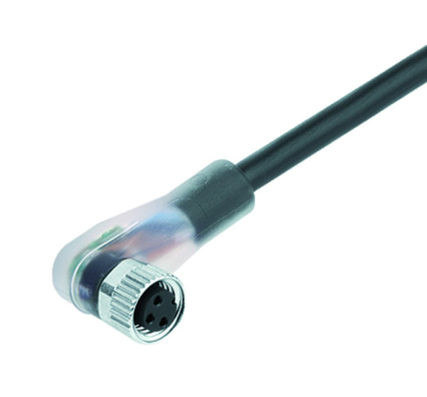 BINDER Socket Circular M8 3p with Cable 5m 77-3608-0000-50003-0500