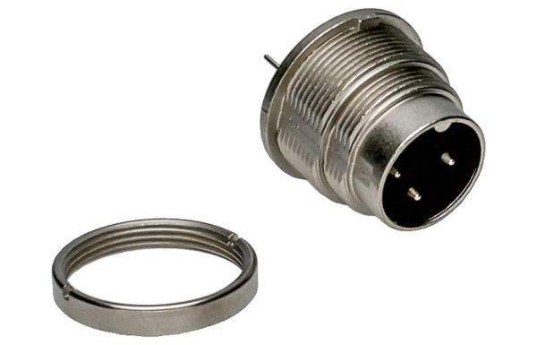 BINDER Plug Circular M16 3p THT 09-0307-90-03