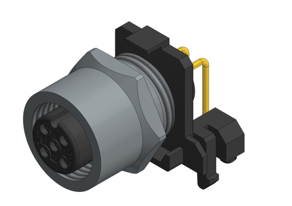 CONEC Socket Circular M12 5p THT SAL-12-FKW5